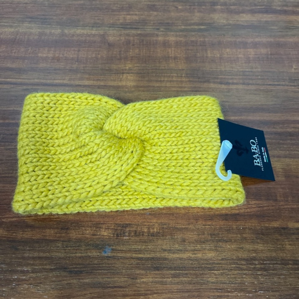 Ba-Bo Knit Headband One Size Mustard Yellow